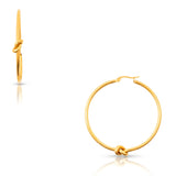 Kai Knotted Hoop Earring