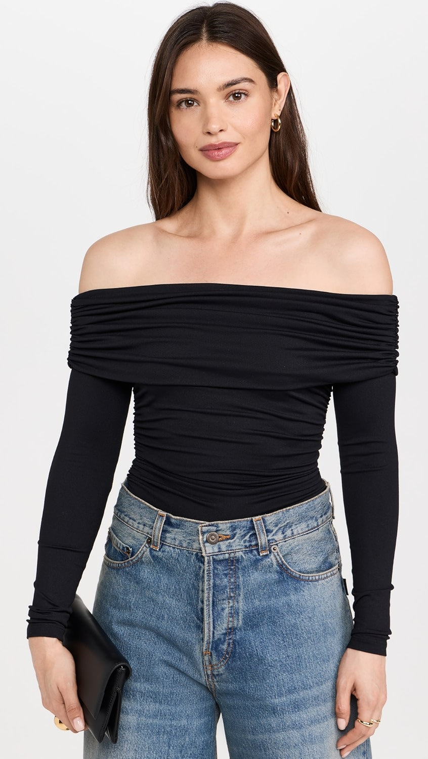 The Aurelia Bodysuit -Black